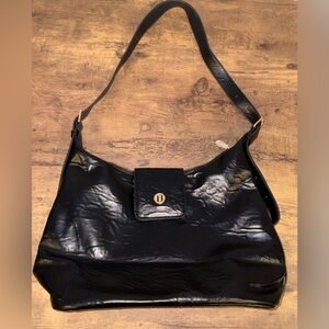 NWOT Bostonian Black Soft Leather Shoulder Bag